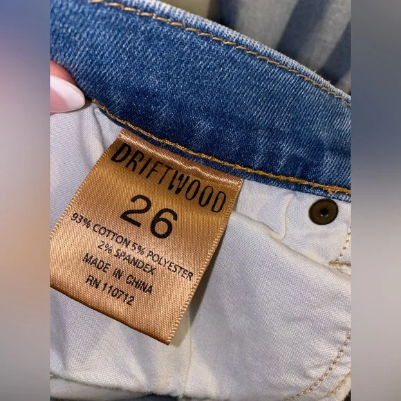 Driftwood floral embroidered Blue Sexy jeans size 26 - Picture 7 of 7